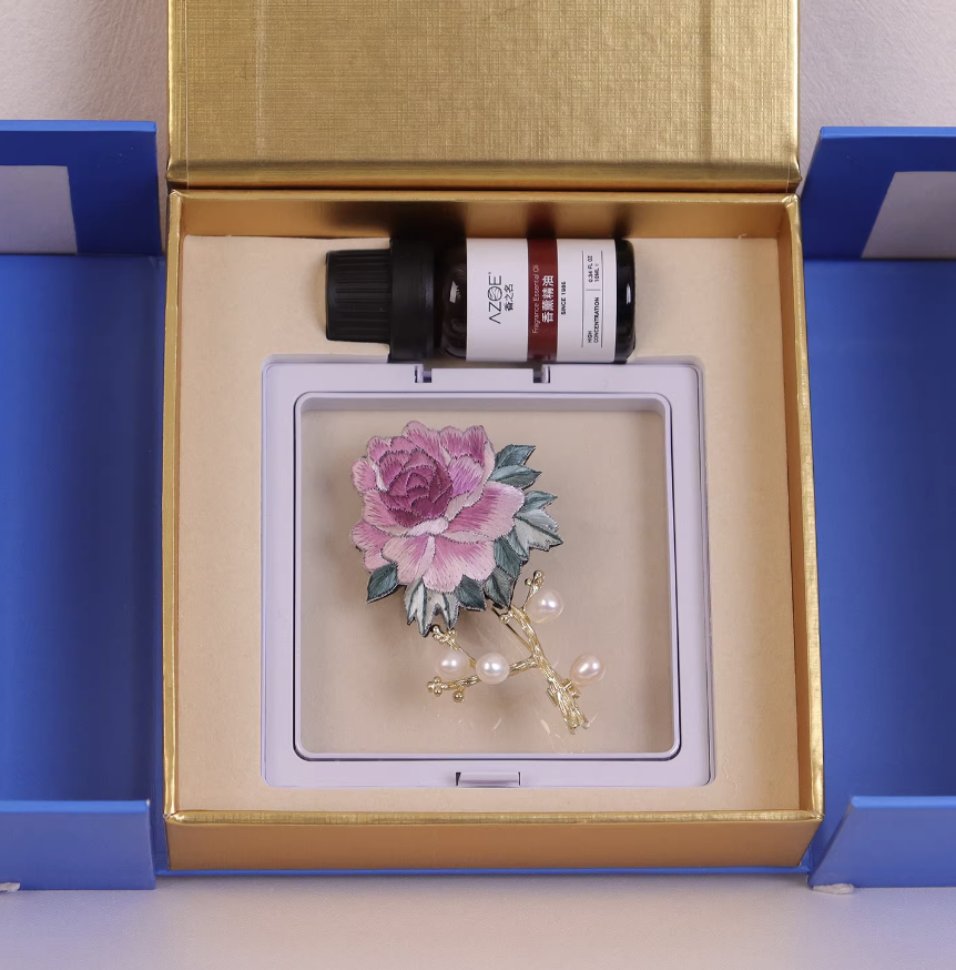 Handmade Embroidered Brooch
