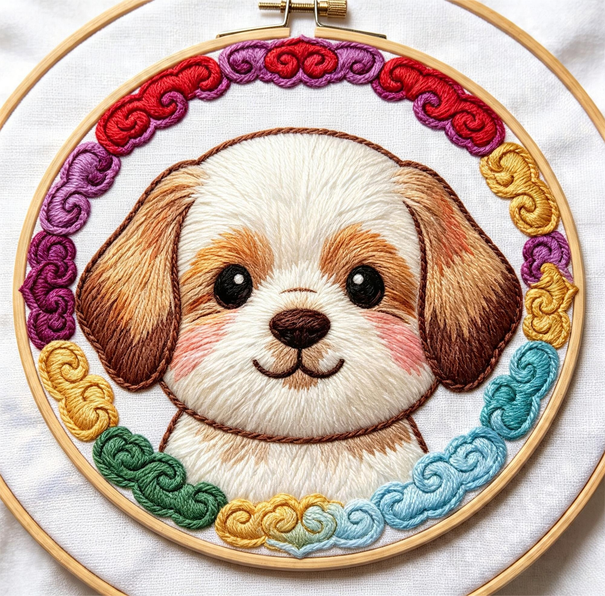 Chinese Style Pet Embroidery Patterns – 25 Line Art Designs for Beginners