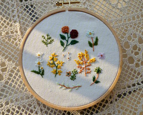 11 Most Common Flowers in Embroidery: Stitch Guide for Beginners | Hand Embroidery PDF